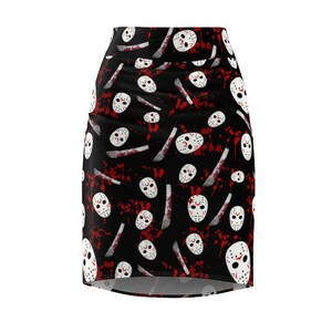 Jasons Halloween Pencil Skirt