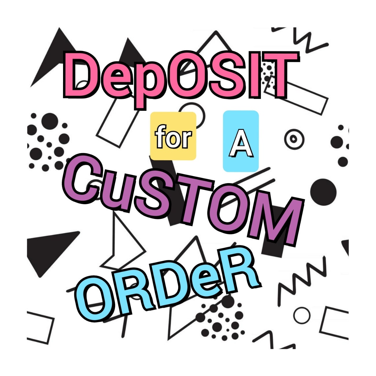 Custom order Deposit Custom Order Deposit - Etsy main image 3