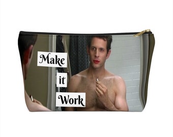 Make it work make up Accessory Pouch w T-bottom