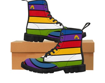 Rainbow Brites Women's Canvas Boots