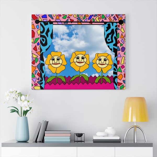 Playhouse Singing Flowers Canvas Gallery Wraps