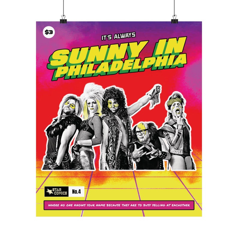 Sunny Comic Book Poster Etsy
