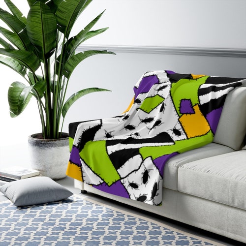 Nightmare Before Beetlejuice Sherpa popular Fleece Blanket