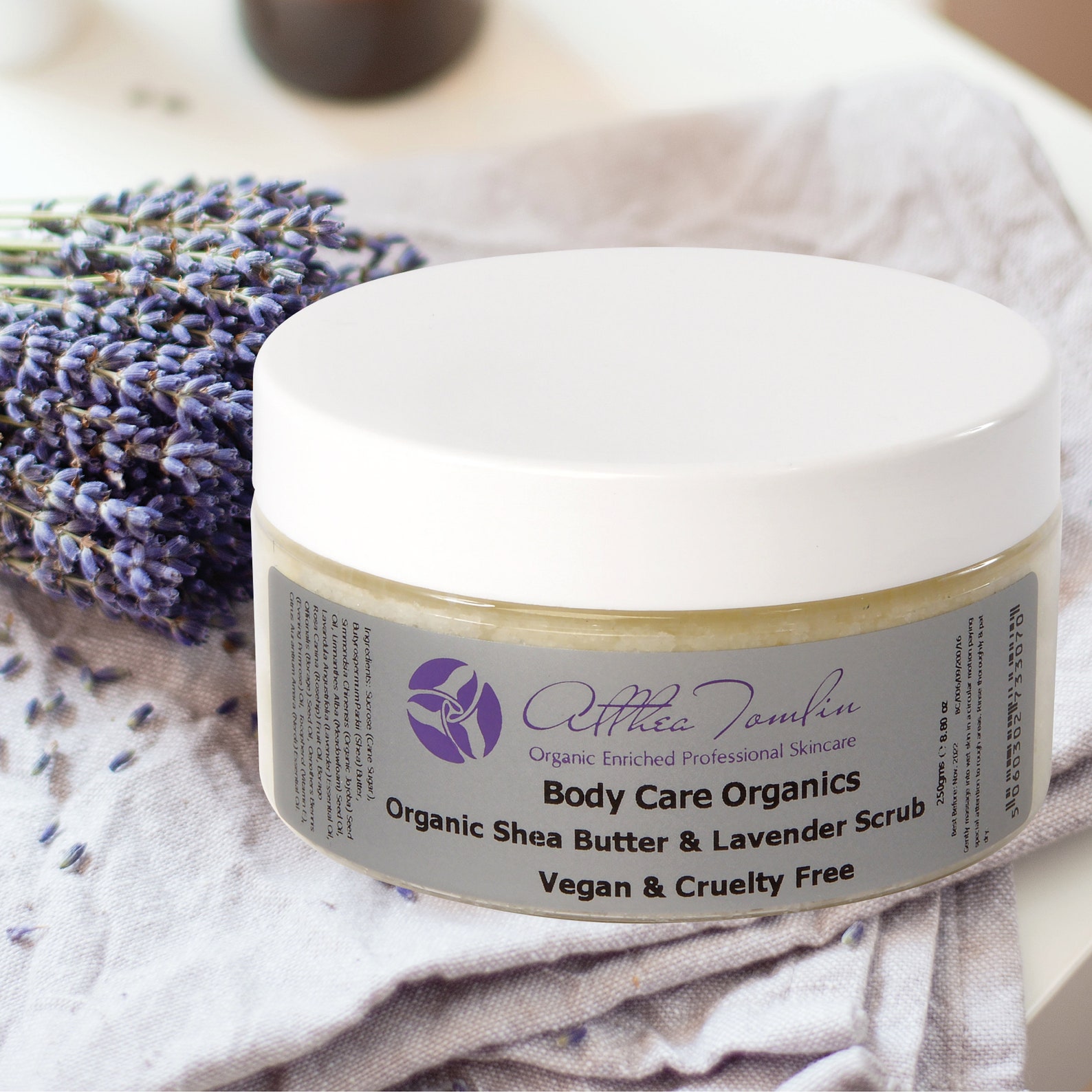 Organic Shea butter body scrub with handcrafted lavender and Etsy