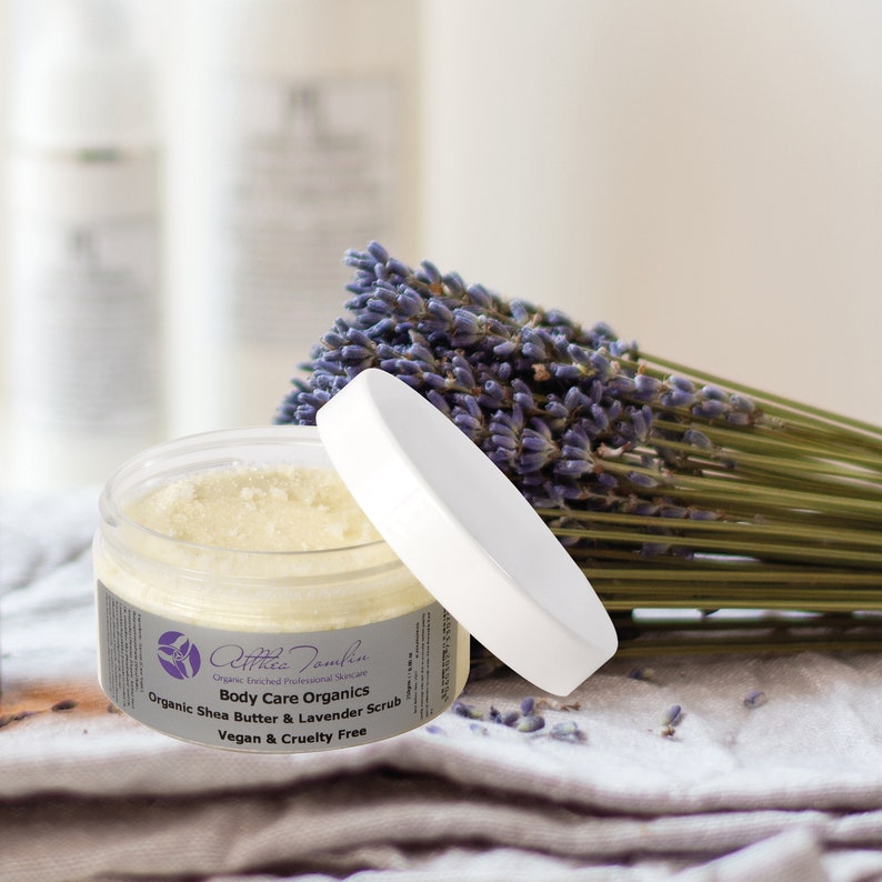 Organic Shea butter body scrub with handcrafted lavender and Etsy