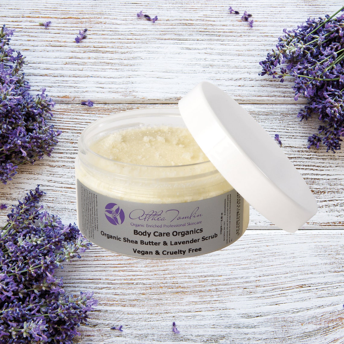 Organic Shea butter body scrub with handcrafted lavender and Etsy
