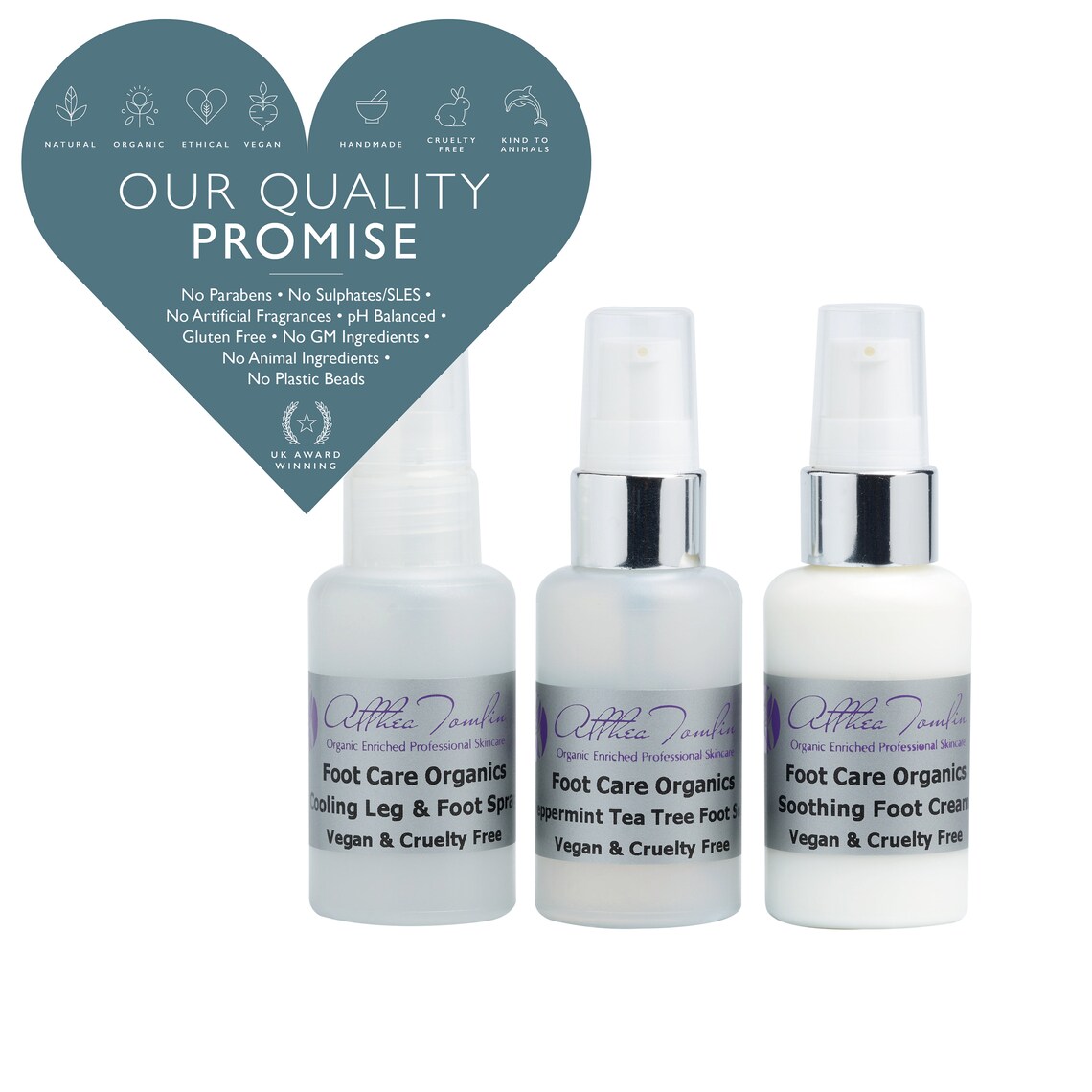 Organic Foot Pamper Kit Foot Care Set Peppermint and Tea Etsy