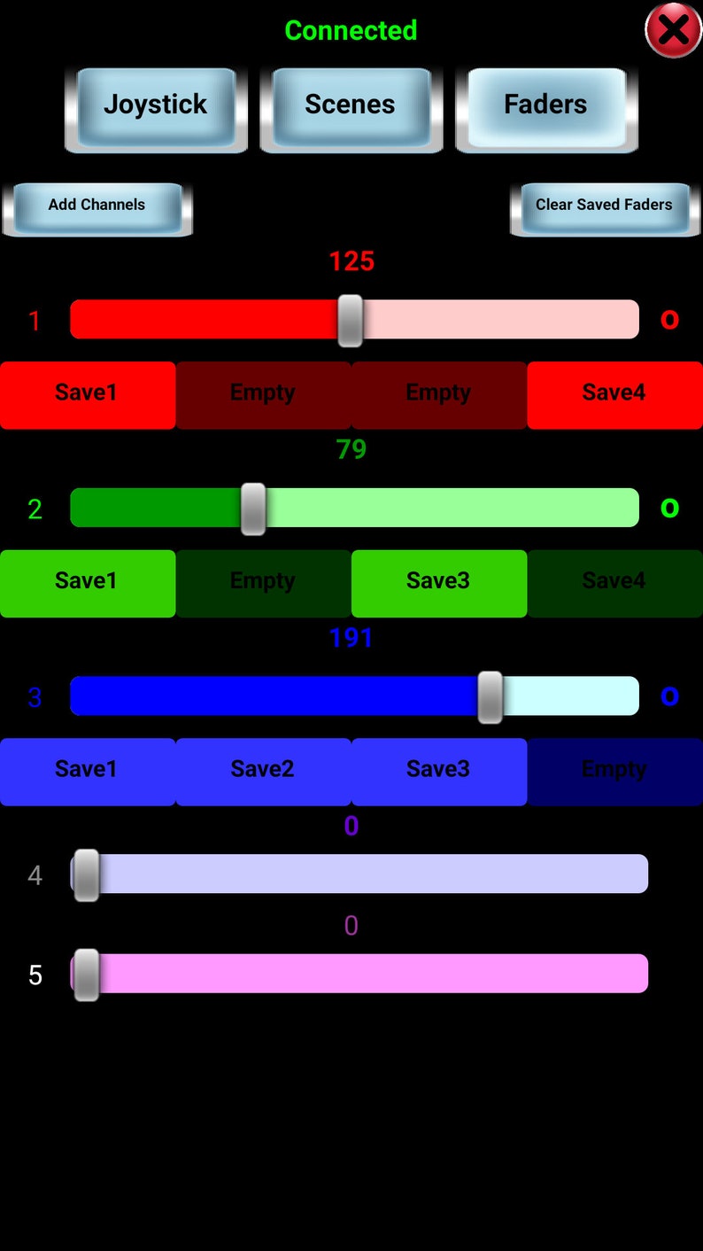 Wireless DMX stage lighting controller Control DMX stage lighting from your Android phone or tablet image 3