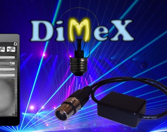Wireless DMX stage lighting controller Android phone Dimex new better version