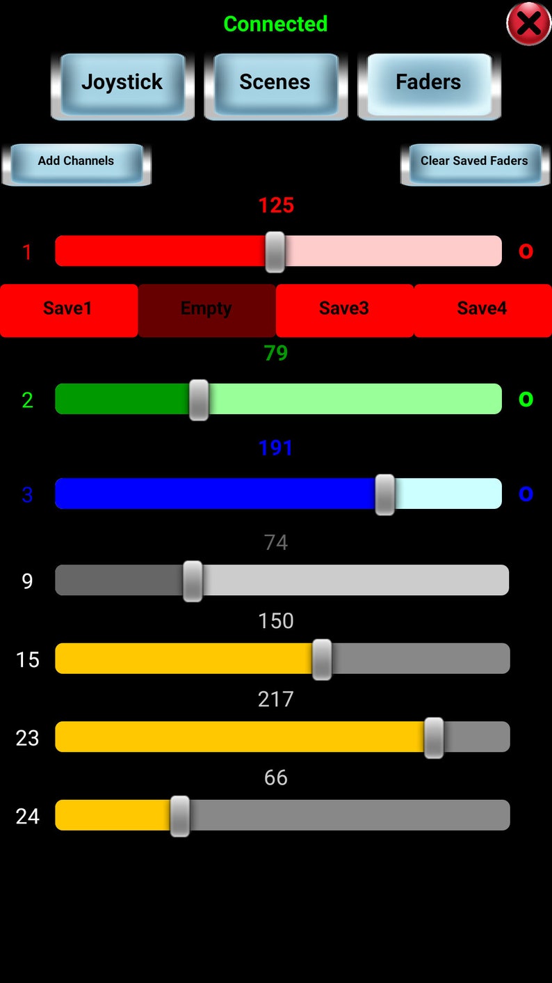 Wireless DMX stage lighting controller Control DMX stage lighting from your Android phone or tablet image 5