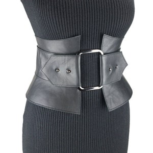 LEIGE Women Wide Waist Corset Belt for Dress Pattern Designer Pu Leather  Brown Belts Female Waistbands (Color : A, Size : 80cm)