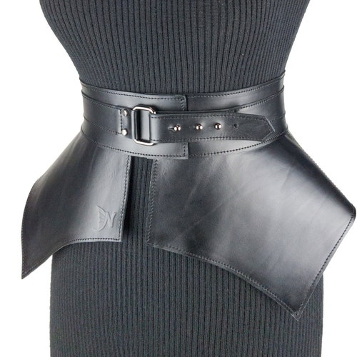 Leather Obi Belt Corset Belt Wide Waist Belt Peplum Belt - Etsy