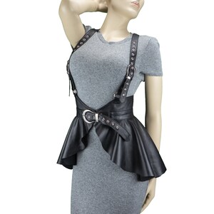 Leder Schößchen Harness Gürtel: Baskische Taille Cincher - XS-3X