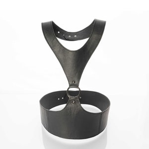 Leather harness belt, Leather underbust corset belt, XS-3X sizes