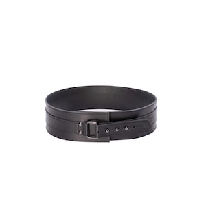 Wide Calf Leather Waist Belt: Blazer Coat Dress Cincher