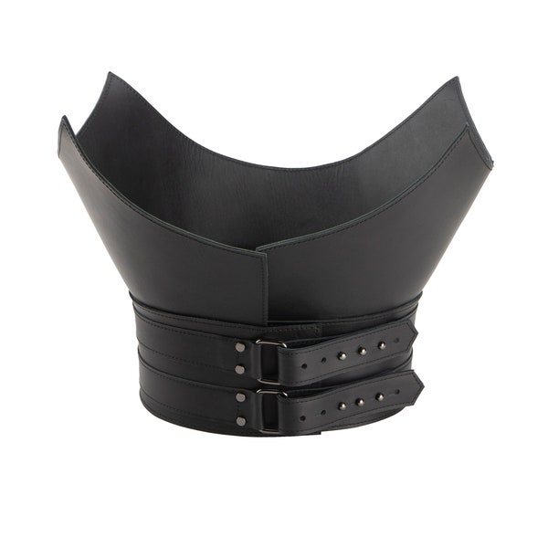 Obi leather corset belt, Wide waist peplum belt, Harness Belt, Plus size belt