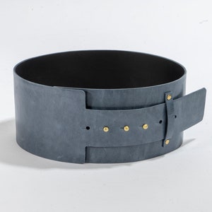 Wide full grain leather cowboy western belt. Plus size
