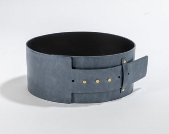 Wide full grain leather cowboy western belt. Plus size