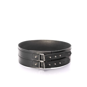 Wide 3.15 inch leather waist wrap belt, Harness Corset belt, Burning Man outfit