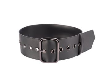 1980s Style Extra Wide Faux Leather Belt - Etsy display picture 3
