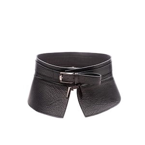 Full Grain Leather Peplum Belt: Transforming Corset Waist Belt