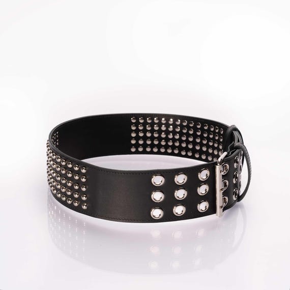 【ZOE】 Roller belt mini / silver × black XS-3X Wide 3 1/5