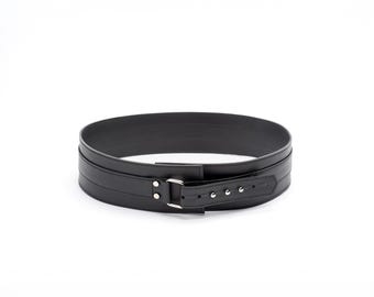Wide Calf Leather Waist Belt: Blazer Coat Dress Cincher