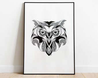 Owl pen Illustration