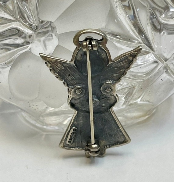 Marked 925 Sterling Silver Angel Little Girl with… - image 2