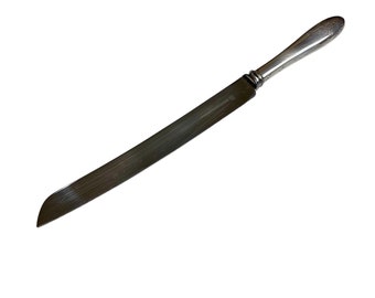 Couteau à gâteau vintage Sheffield en argent sterling, monogrammé 1963