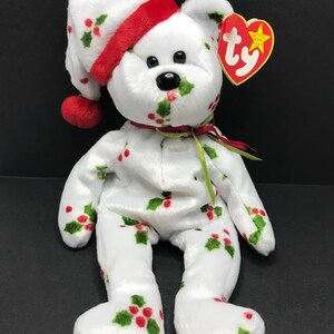 Ty Original Mütze Baby 1998 Urlaub Teddy Bär Holly Vintage Rentner