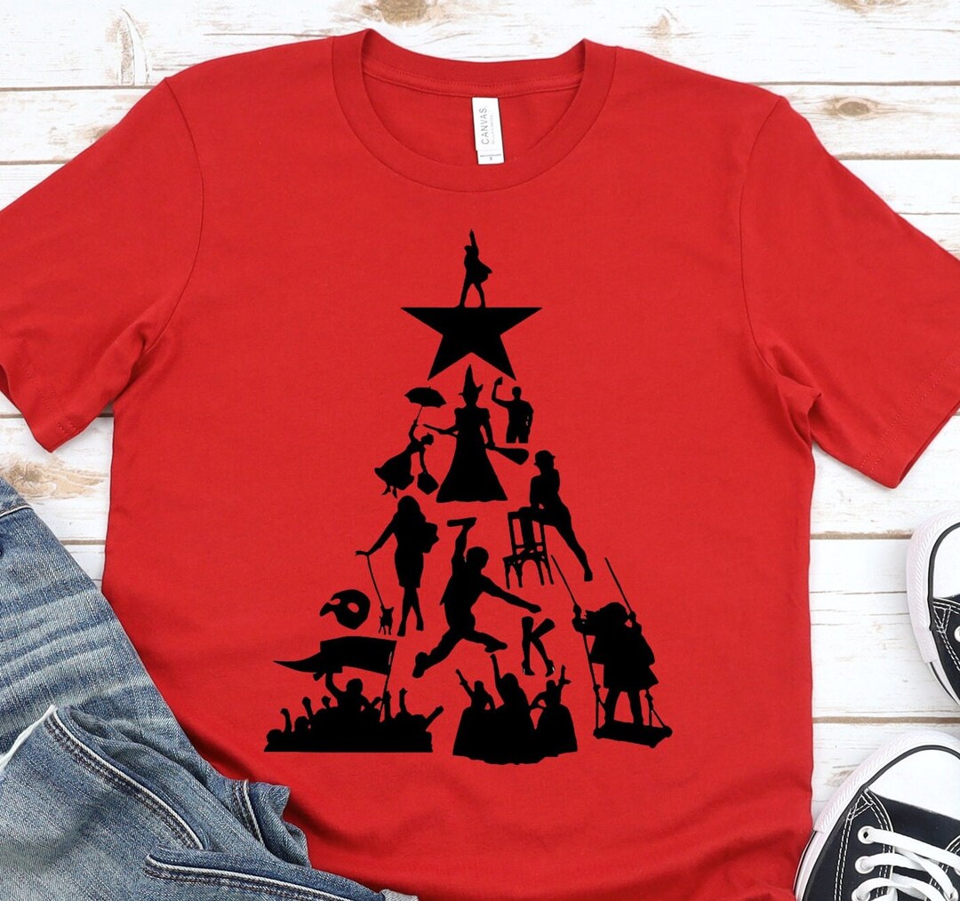 Broadway Christmas Tree Design Shirt Midnights Shirt Etsy