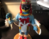Huitzilopochtli Kachina Aztec God of War - Wood Carved Doll-Super Rare - One of a Kind (Azteca Mexica) 1990