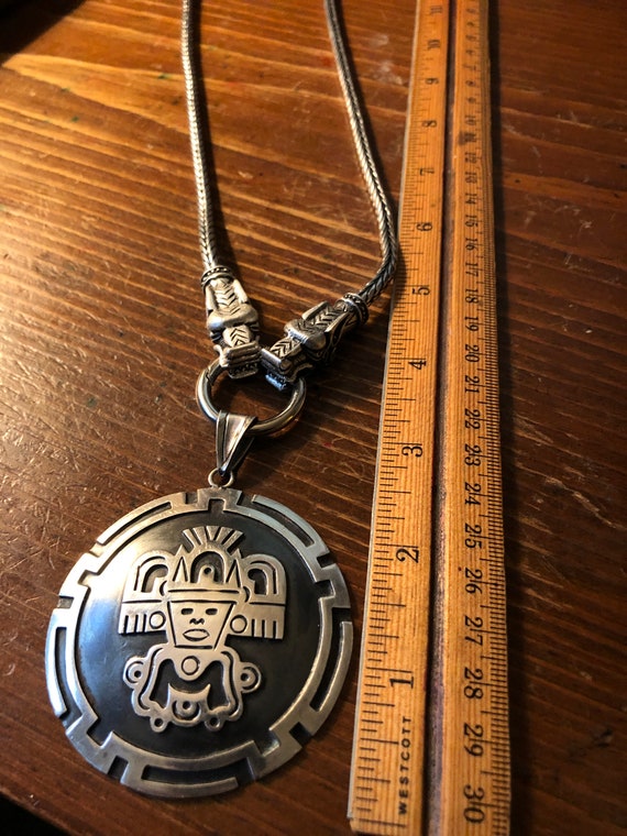 925 Sterling Silver Mayan Dragon Kukulkan Charm American Made