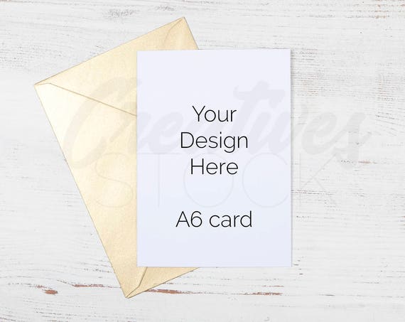 Card Mockup Styled Stock Photograph Stationery Mock Up A6