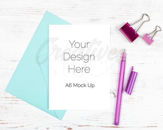 Birthday Card Mockup Styled Stock Photograph Stationery Mock Up Birthday Card Mockup Styled Stock Photograph Stationery Mock Up
