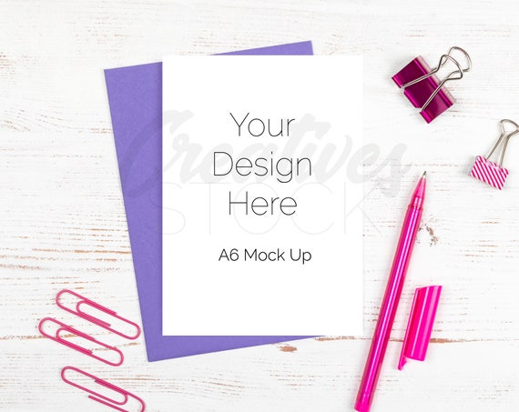 Greetings Card Mockup Stationery Mock Up Styled Photograph A6 Greetings Card Mockup Stationery Mock Up Styled Photograph A6