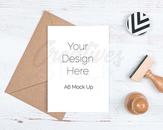 Black And White Card Mockup Styled Stock Photograph A6 Black And White Card Mockup Styled Stock Photograph A6