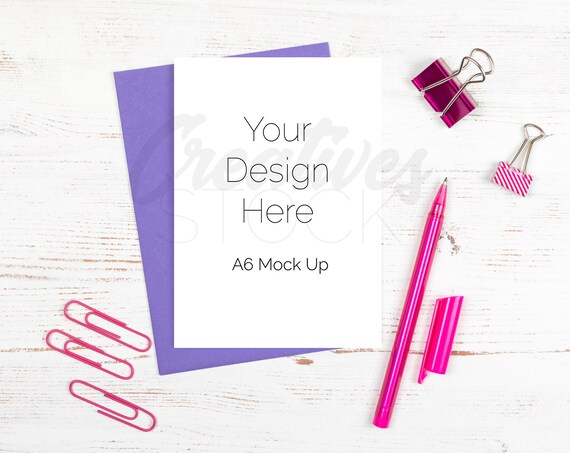 Mockup Bundle 4 Cards Card Mockup Greetings Cards Stationery