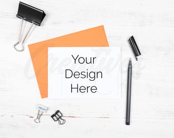 Download Free Halloween Card Card Mockup Styled Stock Stationery Mockup A6 Card Landscape Greetings Card Psd Jpeg Instant Digital Download 3d Mockup Logo Free Psd Download PSD Mockup Template