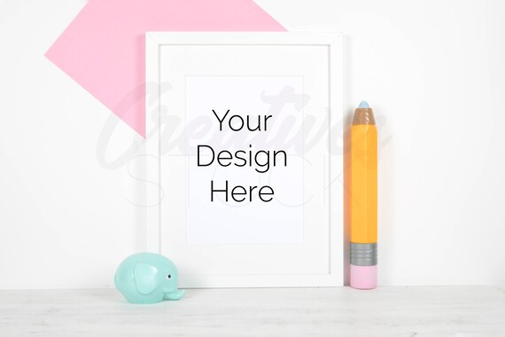 Nursery Mockup Styled Stock Photograph Frame Mock Up A4 Etsy