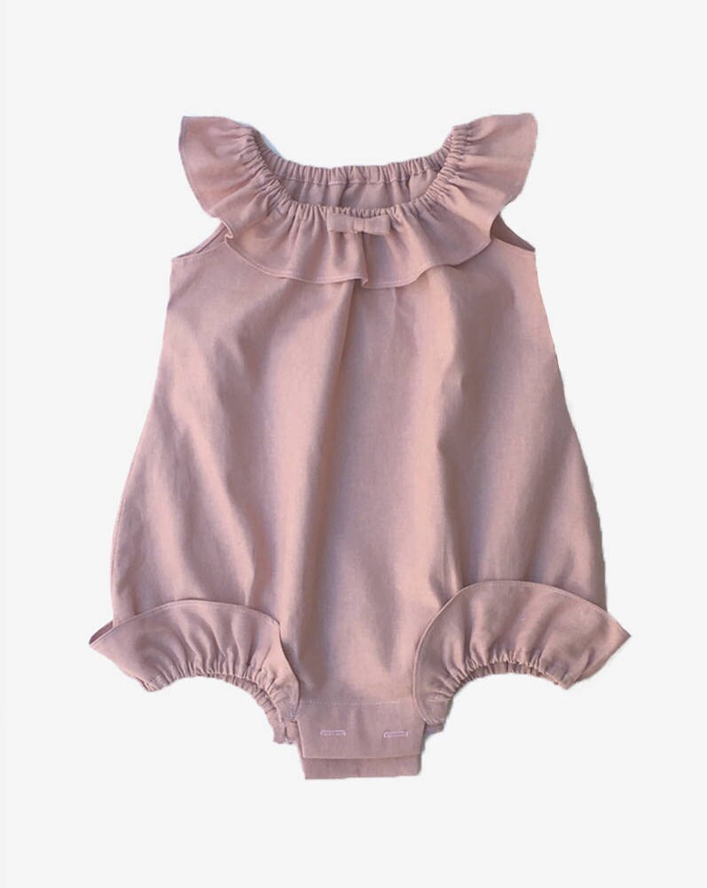 Ruffle Bodysuit with Boning