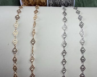 PVD Stainless Steel Paw Print Chain for Permanent Jewelry Making