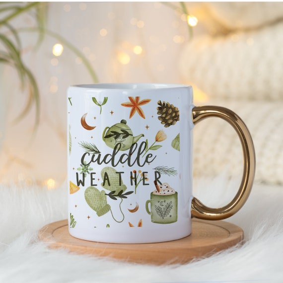 Autumn mug,Christmas mug,Cuddle weather,personalised mug,hotchocolatemug,autumn decor,autumn cup,cute fall mug, fall cup,autumn decor,
