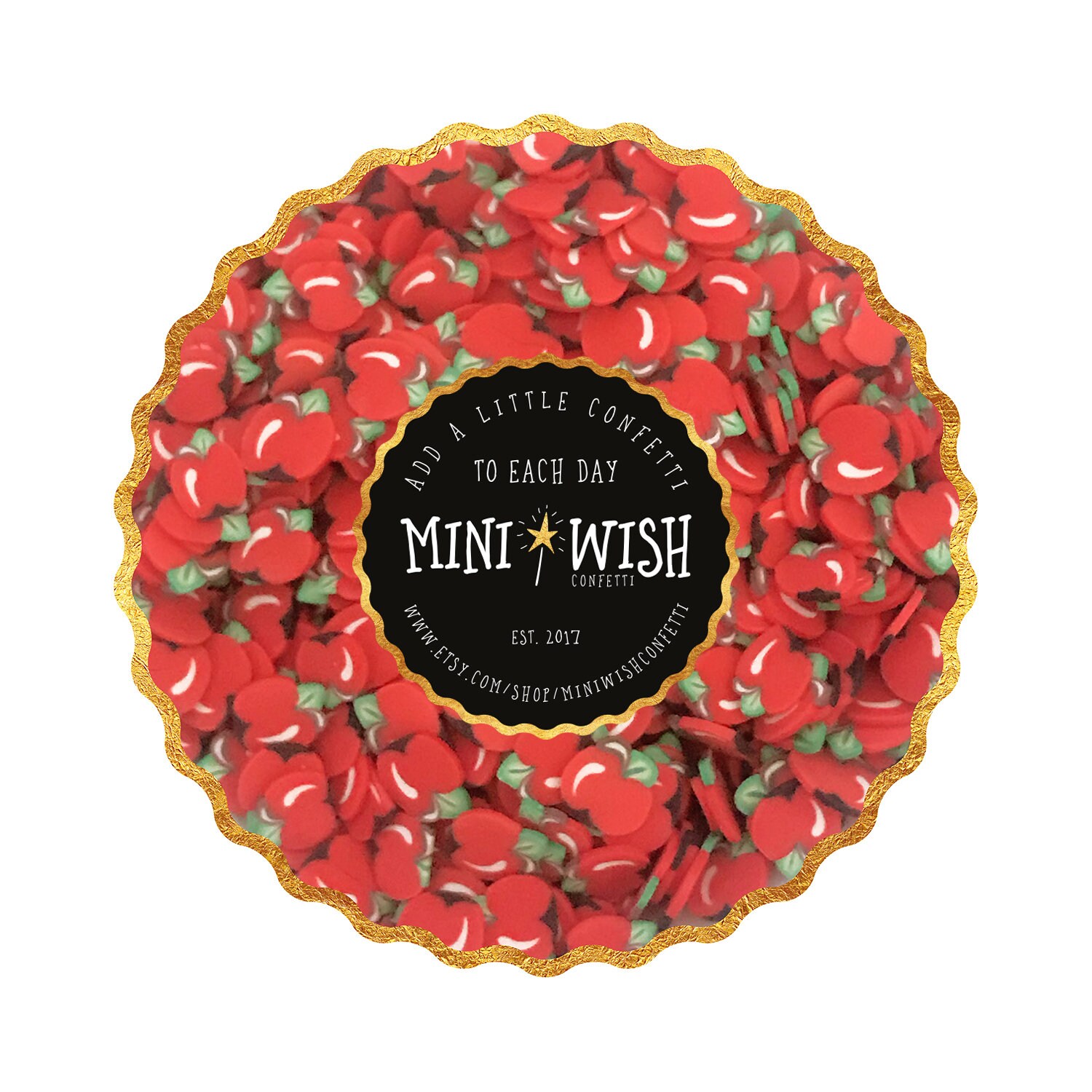 Polymer Clay Slices Art Supplies Fimo Clay Apples Polymer Etsy