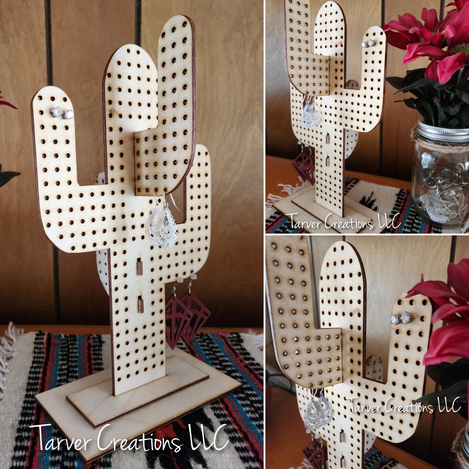 WMXYEYU Cactus Ring Holder Dish for Jewelry Tower Earring Trinket