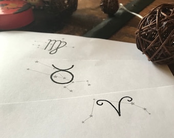 Printable Signs of the Zodiac Stationery