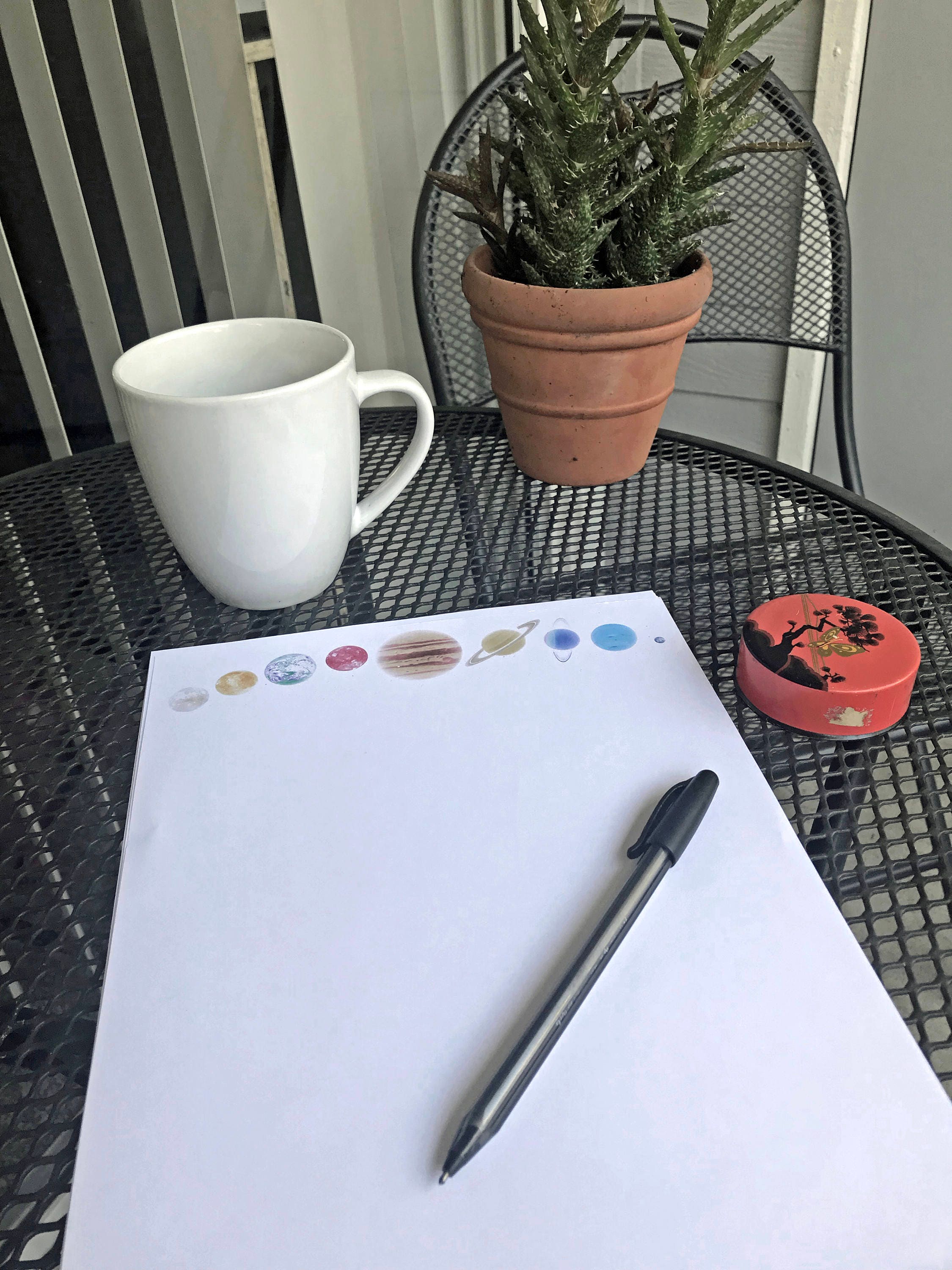 Printable Stationery Solar System Planets - Etsy