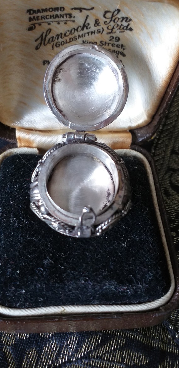 Antique Vintage Victorian 1890-s Locket Silver 80… - image 8