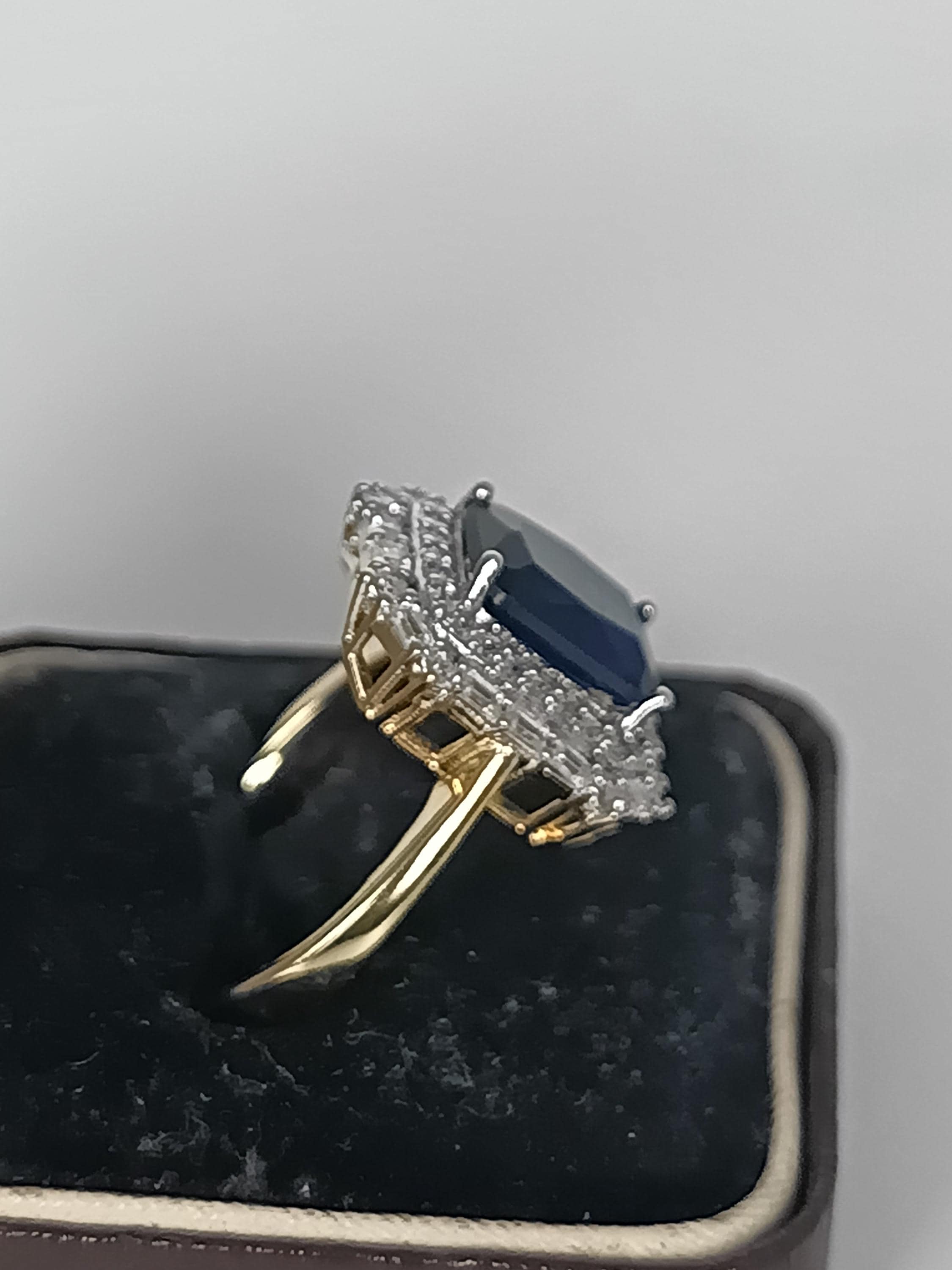 Sapphire silver antique ring - Etsy 日本